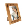 Personalised Dad Photo Frame - Dad/Daddy/Pa - the worlds best Dad/Daddy belongs to me - 6 colours available and 12 sizes - real wood (EF4)