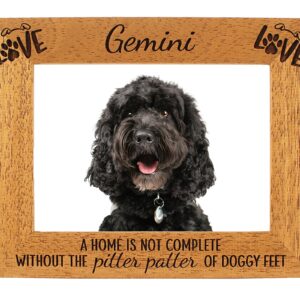 Personalised Pet Photo Frame - Dog - Cat - Pet frame - A home is not complete without - Portrait or landscape - 6 colours - 12 sizes (EF32)