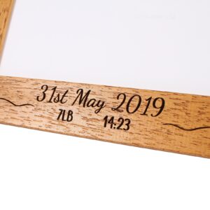 Personalised Photo Frame - baby frame - New Baby - Birth day info - Portrait or landscape - 6 colours available - 12sizes - real wood (EF10)