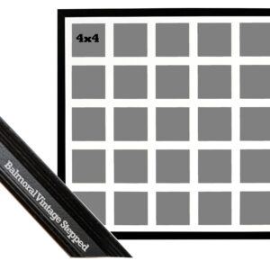Multi Aperture Photo Frame. Holds 25 4x4" Photos. 60x60cm. Portrait and Landscape. Laser etched personalisation available - AFG2