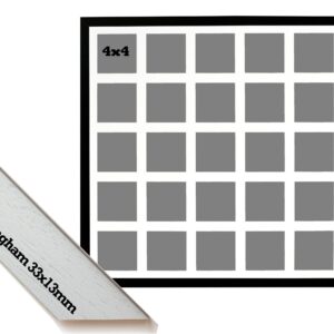 Multi Aperture Photo Frame. Holds 25 4x4" Photos. 60x60cm. Portrait and Landscape. Laser etched personalisation available - AFG2