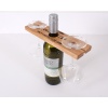 Personalised Wine Butler, Wooden bottle and glass holder. Ideal gift for couples, anniversary, wedding