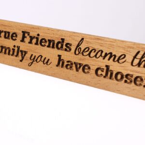 Personalised True Friends Photo Frame, True Friends become the family we choose, 6 colours available and 12 sizes (EF21)