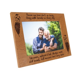 Personalised Memorial photo frame, Memorial Frame - Portrait or landscape - 6 colours available and 12 sizes (EF15)