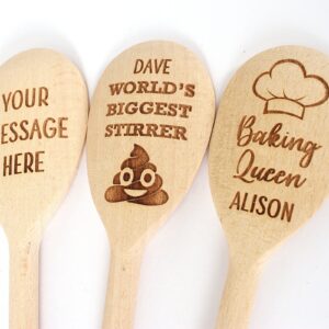 Personalised Wooden Spoon - 7 designs to choose from plus a create your own design