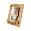 Dad/Daddy/Pa Personalised Photo Frame - the worlds best Dad/Daddy belongs to me - 6 colours available and 12 sizes - real wood (EF4)