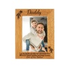 Dad/Daddy/Pa Personalised Photo Frame - the worlds best Dad/Daddy belongs to me - 6 colours available and 12 sizes - real wood (EF4)