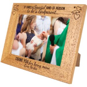 Godparent gift, Personalised Photo Frame, Godparent, Christening, it takes a special kind of person, 6 colours available 12 sizes (EF6)