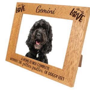 Personalised Pet Photo Frame - Dog - Cat - Pet frame - A home is not complete without - Portrait or landscape - 6 colours - 12 sizes (EF32)