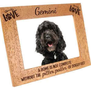 Personalised Pet Photo Frame - Dog - Cat - Pet frame - A home is not complete without - Portrait or landscape - 6 colours - 12 sizes (EF32)