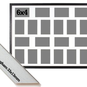 Multi Aperture Photo Frame. Holds 20 6x4" Photos. 80x60cm. Portrait and Landscape. Laser etched personalisation available - AFG22