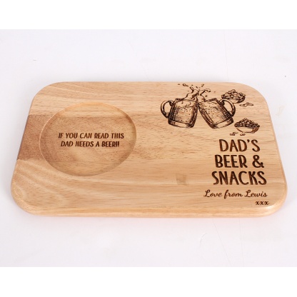 Personalised tea and biscuit board, Fathers Day Gift, Birthday gift, personalised serving board, Tea and Biscuit board Gift for Grandparent