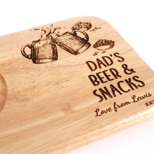 Personalised tea and biscuit board, Fathers Day Gift, Birthday gift, personalised serving board, Tea and Biscuit board Gift for Grandparent