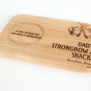 Personalised tea and biscuit board, Fathers Day Gift, Birthday gift, personalised serving board, Tea and Biscuit board Gift for Grandparent