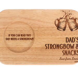 Personalised tea and biscuit board, Fathers Day Gift, Birthday gift, personalised serving board, Tea and Biscuit board Gift for Grandparent