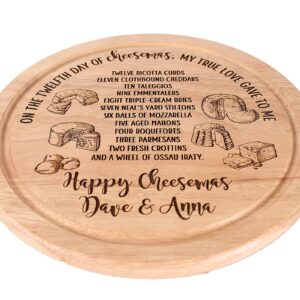 Cheese Board - Perfect gift for Cheesemas, Christmas cheese board, 12 days of cheesemas, Ideal Christmas gift