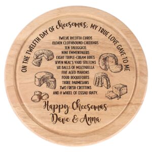 Cheese Board - Perfect gift for Cheesemas, Christmas cheese board, 12 days of cheesemas, Ideal Christmas gift