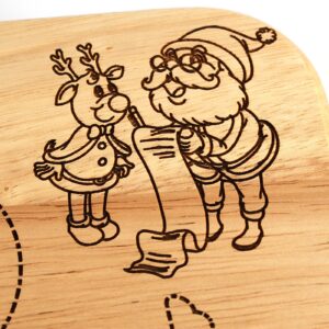 Personalised Santa Wooden Tea Board Gifts Ideas For Rudolph Tray Sign Christmas Xmas Visit Stop Here Kids Childrens