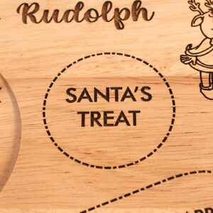 Personalised Santa Wooden Tea Board Gifts Ideas For Rudolph Tray Sign Christmas Xmas Visit Stop Here Kids Childrens