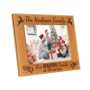Our Family at Christmas Personalised Photo Frame, Portrait or landscape - 6 colours available and 12 sizes (EF23)