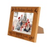 Our Family at Christmas Personalised Photo Frame, Portrait or landscape - 6 colours available and 12 sizes (EF23)