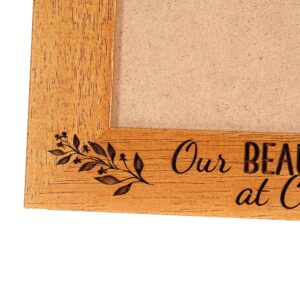 Our Family at Christmas Personalised Photo Frame, Portrait or landscape - 6 colours available and 12 sizes (EF23)