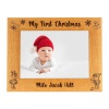 My First Christmas Personalised Photo Frame, Portrait or landscape - 6 colours available and 12 sizes (EF13)