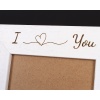 Personalised Valentines day Photo Frame 'I Love You' valentines day gift - 6 colours available and 12 sizes (EF52)