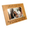 Personalised Auntie Wooden Photo Frame 'Worlds Best Auntie' Any Message Portrait or landscape - 6 colours available and 12 sizes (EF53)