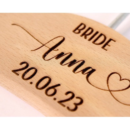 Personalised Coat Hanger, Wooden engraved Wedding Coat Hanger with Personalised Detail, adult or children's hanger
