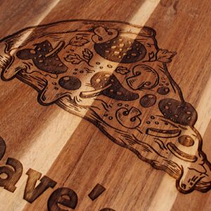 Personalised Pizza Peel 'Name' Pizzeria Est. 2022, Pizza Paddle, Pizzeria Design, Pizza Board, Birthday, Fathers Day, Wedding, Housewarming