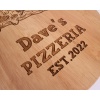 Personalised 12inch Pizza board 30cm, Pizzeria Est. 2022, Custom Pizza Board, Pizza Peel. Ideal gift for any occasion. New Design