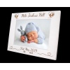 Personalised New Baby Photo Frame - baby frame - New Baby - Birth day info - 6 colours available - 12sizes - real wood (EF10)