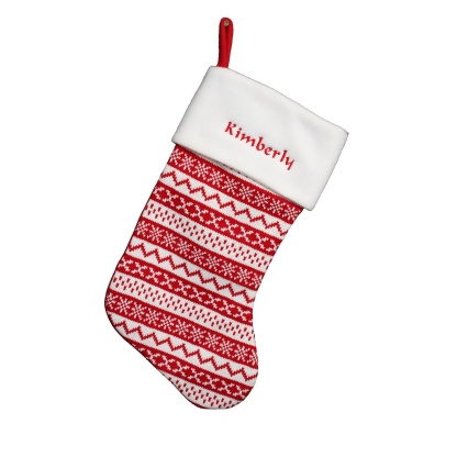 Personalised Embroidered Christmas Stocking Kids