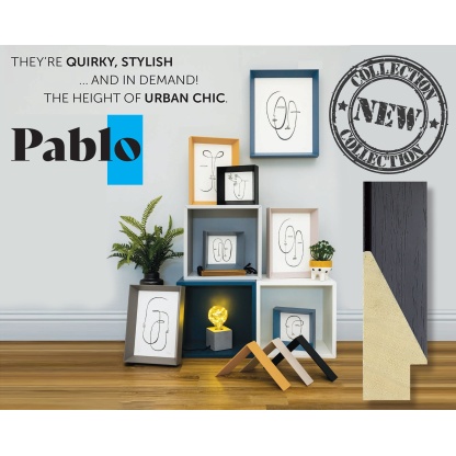Made To Measure Frames - Pablo Range 60x25mm Sharp angled (IMPORTANT- Sizes are calculated on width + height x2 (PERIMETER) of artwork)