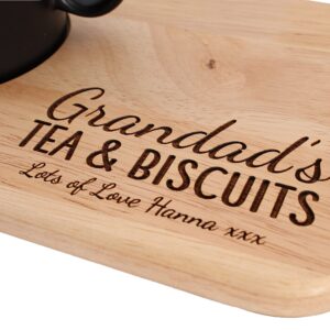 Personalised Tea and Biscuit board, Christmas Gift, Birthday gift, personalised serving board, matching 11oz ceramic mug available