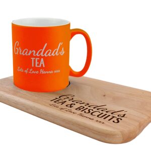 Personalised Tea and Biscuit board, Christmas Gift, Birthday gift, personalised serving board, matching 11oz ceramic mug available