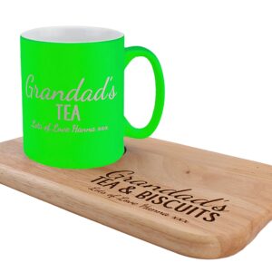 Personalised Tea and Biscuit board, Christmas Gift, Birthday gift, personalised serving board, matching 11oz ceramic mug available