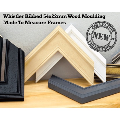Made To Measure Frames - Whistler Range 54x22mm Ribbed (IMPORTANT- Sizes are calculated on width + height x2 (PERIMETER) of artwork)