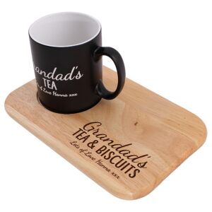 Personalised Tea and Biscuit board, Christmas Gift, Birthday gift, personalised serving board, matching 11oz ceramic mug available