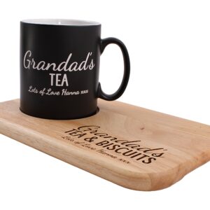 Personalised Tea and Biscuit board, Christmas Gift, Birthday gift, personalised serving board, matching 11oz ceramic mug available