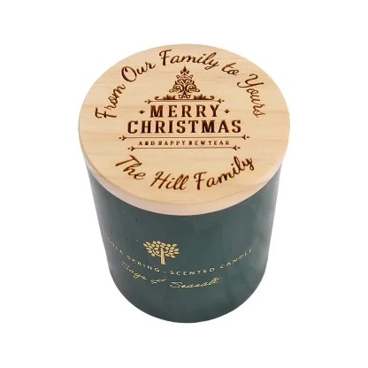 Personalised Candle Gift, Christmas Message, Candle Gift, Personalised Scented Soy Candle - 4 scents Available- 130g - 21hr burn time