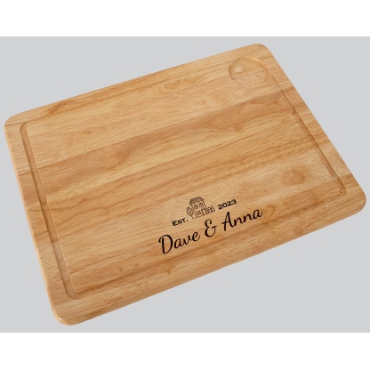 Personalised New Home Engraved Wooden Chopping Board, Cheese Board, Serving Board, Cutting Novelty Gift, Birthday, Housewarming, Wedding