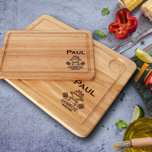 Personalised Engraved BBQ Wooden Chopping Board, Cheese Board, Serving Board, Cutting Novelty Gift, Birthday, Christmas, Housewarming, BBQ