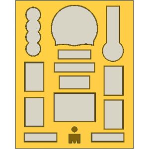 DIY Triathon frame, complete with apertures for objects and metal textboxs 750x600mm