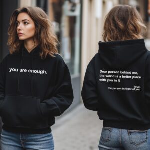 Dear Person Behind Me Hoodie, Self-Care, Mental Health Awareness, Comfort Clothing, Wellness, Empowerment, Body Positivity