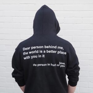 Dear Person Behind Me Hoodie, Self-Care, Mental Health Awareness, Comfort Clothing, Wellness, Empowerment, Body Positivity