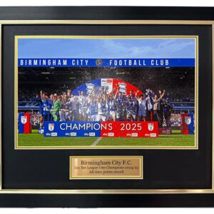 Birmingham City FC Champions Celebration frame, EFL League One Champions, all times highest points scorers