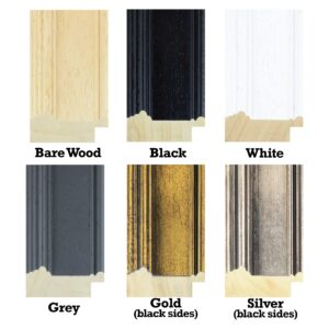 Made To Measure Frames - Whistler Range 54x22mm Ribbed (IMPORTANT- Sizes are calculated on width + height x2 (PERIMETER) of artwork)