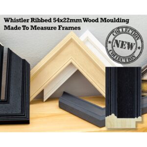 Made To Measure Frames - Whistler Range 54x22mm Ribbed (IMPORTANT- Sizes are calculated on width + height x2 (PERIMETER) of artwork)